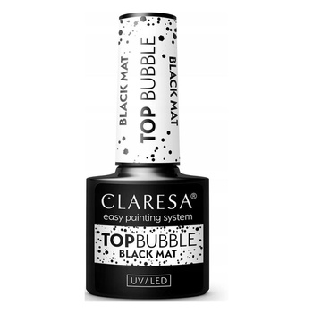 Claresa Top No Wipe Hybrid No Wipe Bubble Black Matt Black 5ml