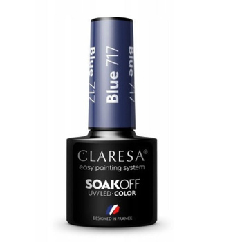 Claresa Hybridní lak na nehty modrý 717 5g