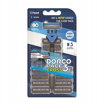 Dorco Men Razor 3 čepele + 12 kazet
