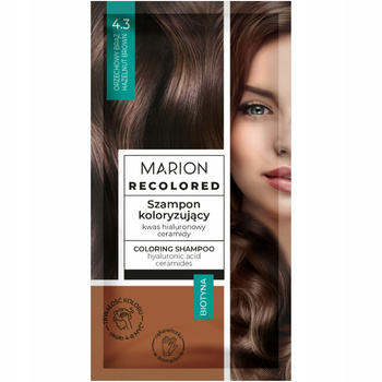 Marion Recolored Shampoo Coloring Shampoo 4.3 ořechově hnědá