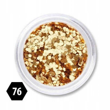 Voštinový efekt na zlaté nehty Gold 76