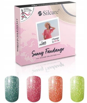 SILCARE HYBRID POLISH SUNNY FANDANGO SET x4