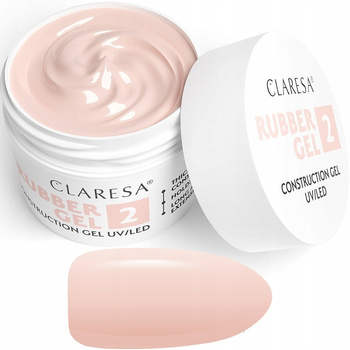 Claresa Rubber Gel Rubber Construction Gel 2 Warm Light Pink 45g