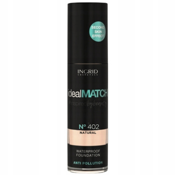 Ingrid Ideal Match Waterproof Mattifying Face Foundation 402 Natural 30ml
