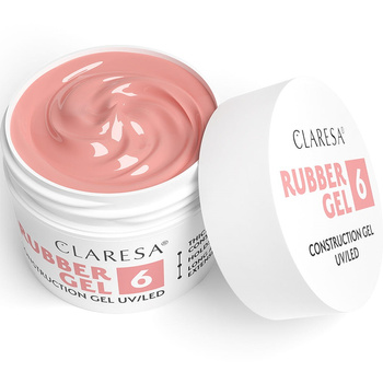 Claresa Rubber Gel UV/LED Rubber Construction Gel 6 Warm Pink 45g