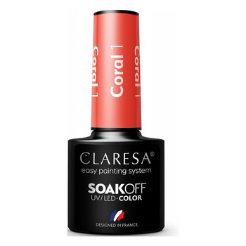 Claresa Hybridní lak na nehty Coral 1 5g