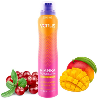 Venus regenerační pěna na holení brusinka mango