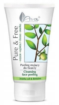 AVA PURE & FREE Čistící peeling na obličej 150 ml
