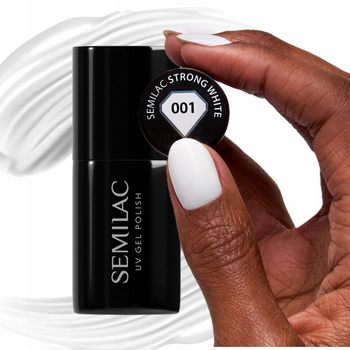 Semilac Hybrid Varnish Strong White 001 7ml