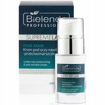 Bielenda SupremeLab Men oční krém hydratační a proti vráskám 15 ml