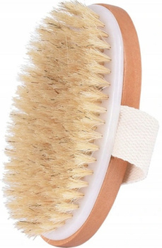 Přírodní agávový suchý masážní kartáč na tělo se štětinami