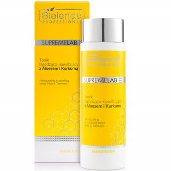 Bielenda SupremeLab Barrier Tonic Zklidňující hydratační Aloe Kurkuma 200 ml