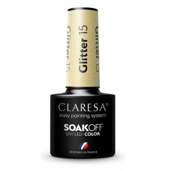 Claresa Glitter hybridní lak na nehty 15 5g