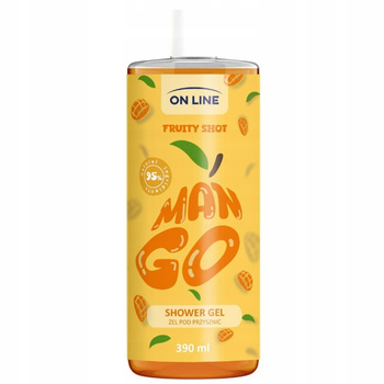 On Line Fruity Shot Osvěžující sprchový gel Mango Niacinamid 390 ml