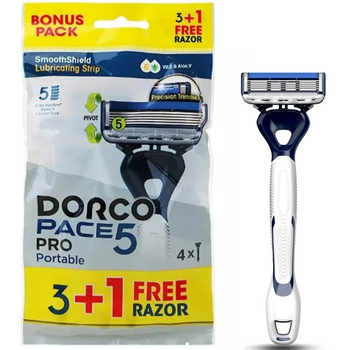 Dorco Men Pace5 Pro Razor 4 kusy