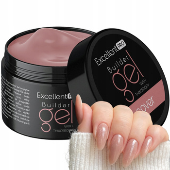 Vynikající PRO Jednofázový Builder Gel na nehty LED/UV béžový kryt 50g