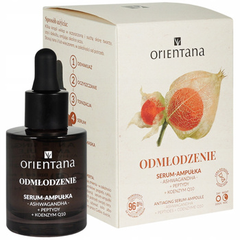 Orientana Rejuvenation Serum Ampule na obličej Ashwagandha Koenzym Q10 30 ml