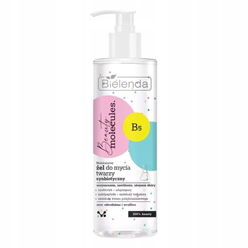Bielenda Molecules Synbiotický čisticí gel na obličej 195g