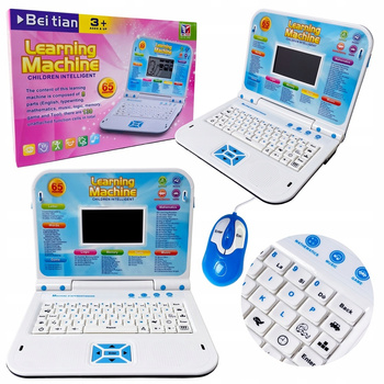 Vzdělávací notebook pro výuku angličtiny, hry a zábavu, 130 funkcí pro vývoj