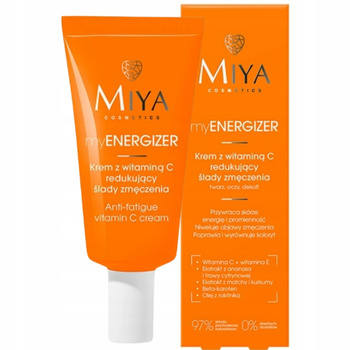 Miya myENERGIZER Barevný večerní pleťový krém s vitamínem C a E 40 ml