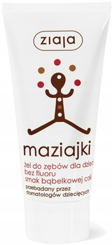 Ziaja Maziajki zubní gel pro děti s příchutí koly bez fluoru 50 g