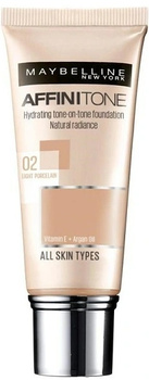 Maybelline HD Affinitone 02 Light Porcelain Moisturizing Foundation 30 ml