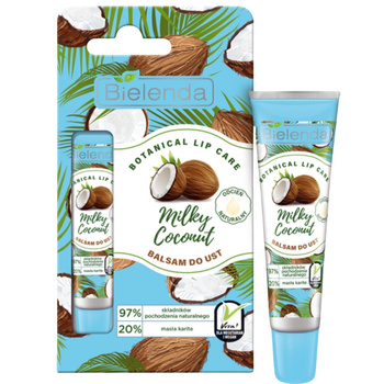 Bielenda Botanical Lip Care hydratační balzám na rty mléčný kokos 10g
