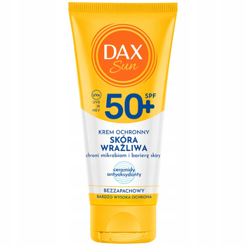 Dax Sun Ochranný krém pro citlivou pleť bez parfemace SPF 50 Ceramidy 50 ml