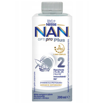 Nestlé NAN Optipro 2 Plus Tekuté mléko Next Po 6 měsících 200 ml