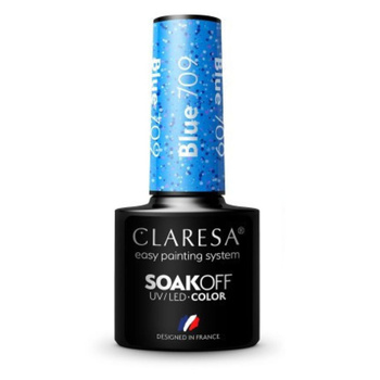 Claresa Hybridní lak na nehty modrý 709 5g