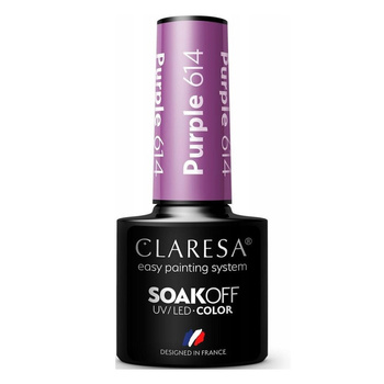 Claresa Hybridní lak na nehty Purple 614 5g