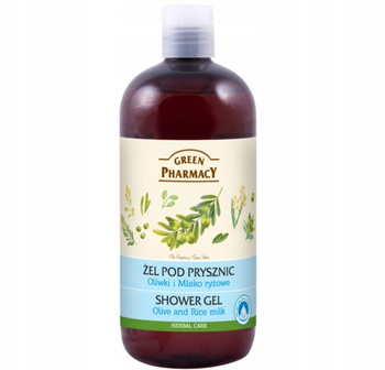 Green Pharmacy Regenerační sprchový gel Olivové a rýžové mléko 500 ml