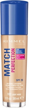 Rimmel Match Perfection 102 Light Nude Foundation