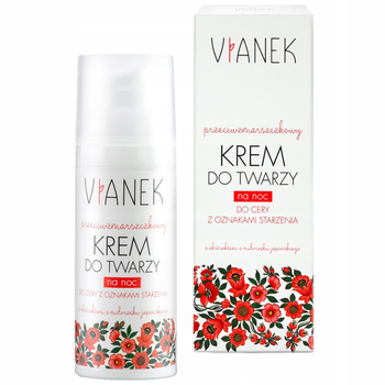 Vianek noční krém na obličej proti vráskám Ginkgo biloba 50 ml