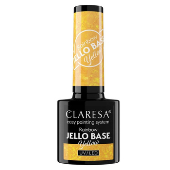 Claresa Hybridní lak na nehty Rainbow Jello Basa 2v1 žlutý 5g