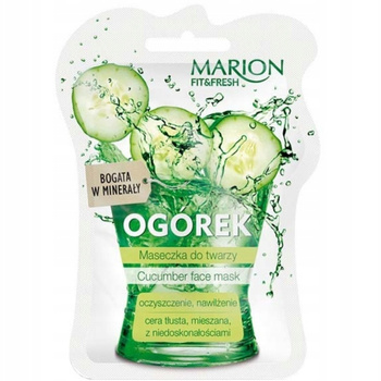 Marion Fit Fresh čistící pleťová maska s extraktem z okurky 7,5 ml