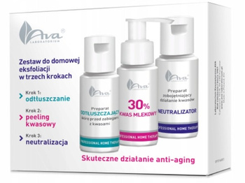 Domácí exfoliační sada s kyselinou mléčnou Ava