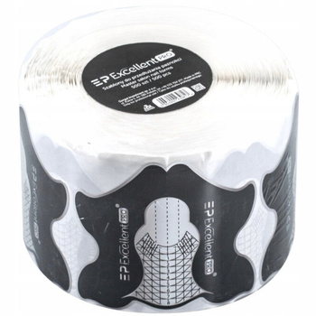 Vynikající šablony PRO Master Templates Nail Extension Forms Roll 500 ks