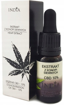 India Cannabidol CBD Konopný olej 10% 1000 mg