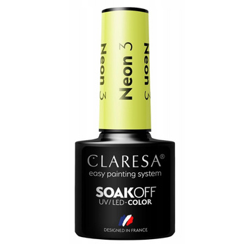 Claresa Hybridní lak na nehty Expressive Celadon Green Neon 3 5g