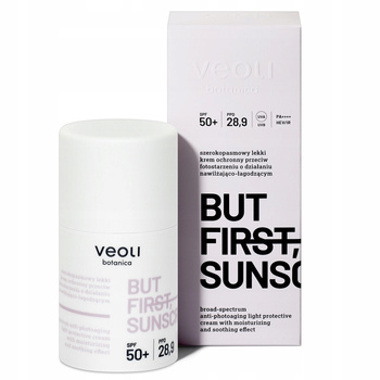 Lehký ochranný krém na opalování Veoli Botanica But First s filtrem SPF50 50 ml