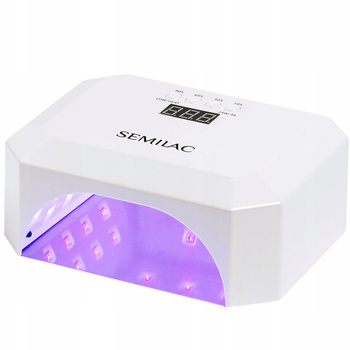 Semilac UV LED lampa na nehty 24W/48 36 LED diod White Diamond Collection