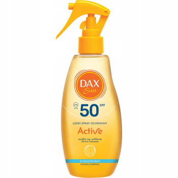 Dax Sun Active lehký voděodolný tělový sprej High Protection SPF 50 200ml
