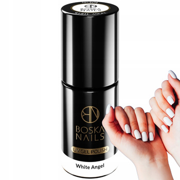 Boska Nails Divine Hybrid Lak na nehty White 301 White Angel 6ml