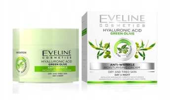 Eveline krém kyselina hyaluronová zelená oliva 50 ml