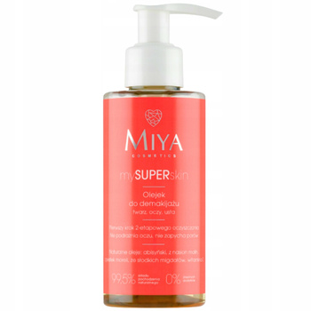 Miya mySUPERskin jemný zklidňující odličovací olej na obličej, oči, rty 140 ml