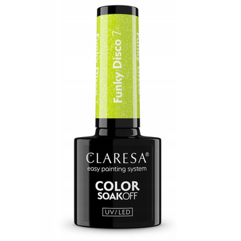 Claresa Hybridní lak na nehty Funky Disco 7 Lime Light 5g