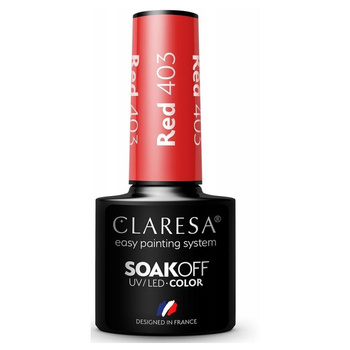 Claresa Hybridní lak na nehty červený 403 5g