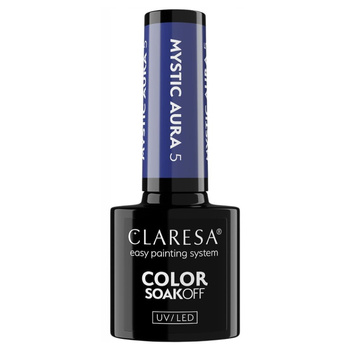 Claresa Hybridní lak na nehty Classic Navy Blue Mystic Aura 5 5g