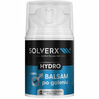 Solverx Men Hydro hydratační a zklidňující balzám po holení pro muže 50 ml